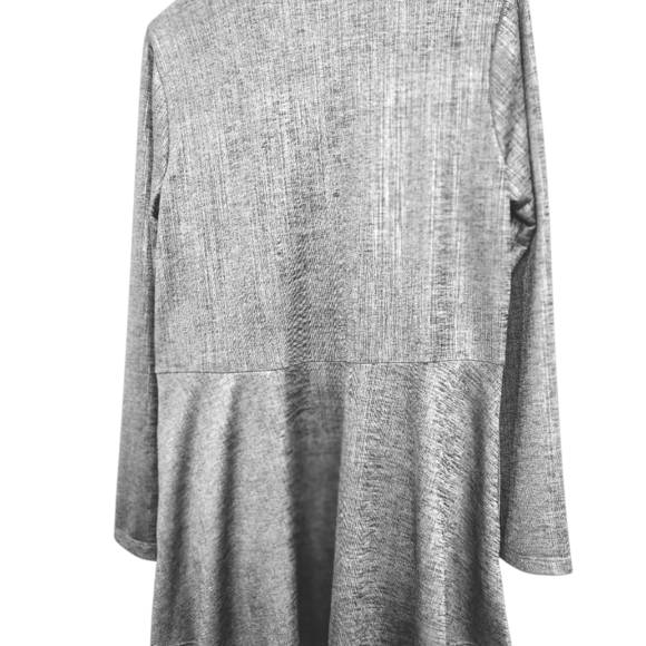 Susan Graver 2 ps Tank Top & Matching Jacket Sleek Shimmering Silver Grey - Picture 3 of 6